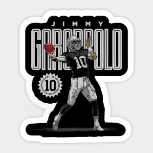 Jimmy Garoppolo Las Vegas Card Sticker